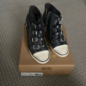 ASH Wedge black sneaker size 39(fits like an 8.5)